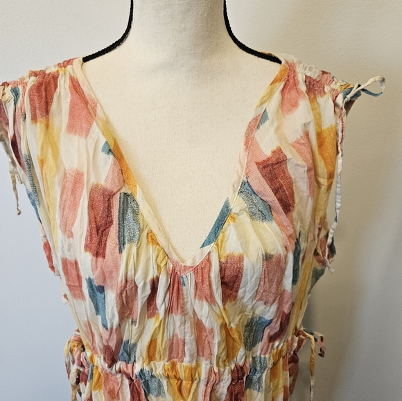 Anthropolgie Lilka Painters Palette Sleeveless Mini Dress Large - Picture 3 of 6